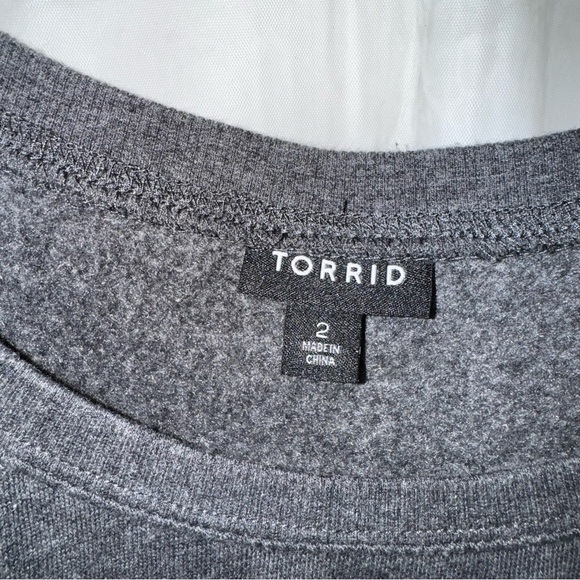 TORRID Fleece Tunic “Soar Free” Tunic Sweatshirt, size 2X, GUC, BEAUTIFUL - Picture 4 of 16